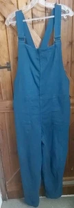Finisterre Dungaree Organic Cotton Blue Size 16 New Without Tags. - Picture 1 of 11