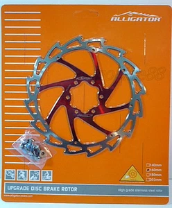 rotor de disco de cocodrilo gobike88, CORTADOR DE VIENTO, rojo, 160 mm, 84 g, 564 - Imagen 1 de 1