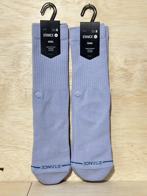 2-Pairs Stance mens Icon Solid Purple Color Cotton Crew Socks Size M 6-8.5 - Image 1 of 2