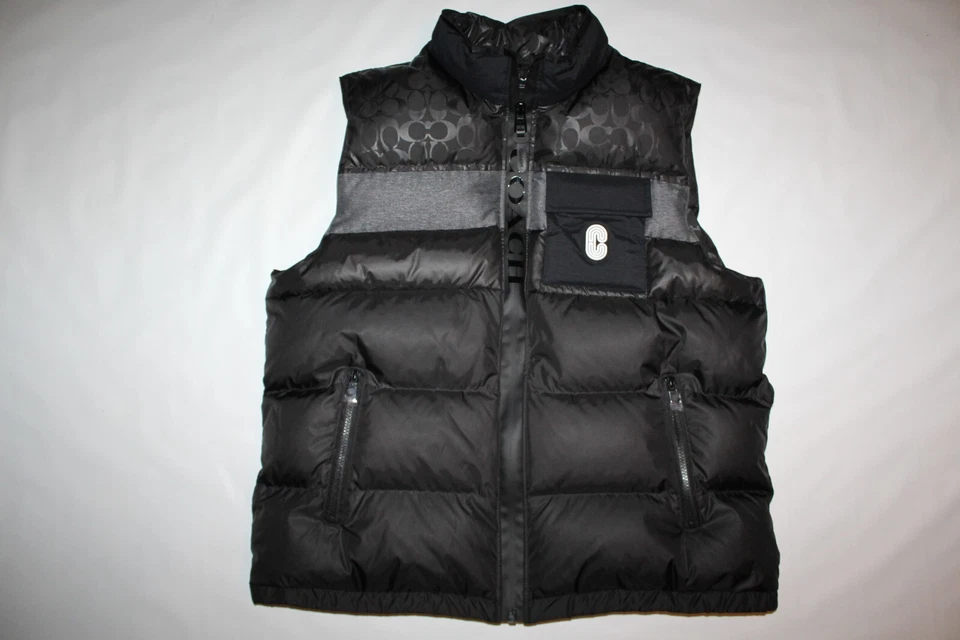 COACH Men's Down Puffer Vest Sz L