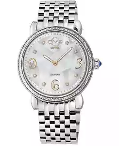 GV2 by Gevril Ravenna Swiss Quartz Silver-Tone Stainless Steel Watch # WH 436 N - Picture 1 of 13