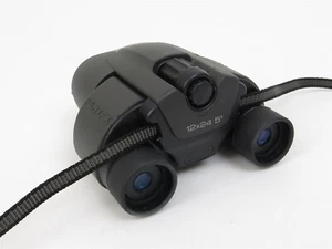 PENTAX 12x24 Binoculars 24UCF 5 degree Compact with Strap & Soft Case - Picture 1 of 10