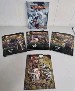 Pathfinder RPG Lot Rulebook Sheets Guides - Picture 1 of 1