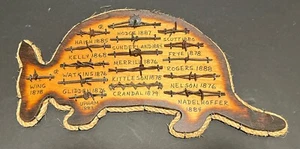 Antique 1868-1888 Barbed Wire Display 16 Different Types- Armadillo Shaped Back - Picture 1 of 19