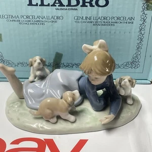 VINTAGE LLADRO #5451 STUDY BUDDIES FIGURINE W/ ORIGINAL BOX - X25 - Picture 1 of 20