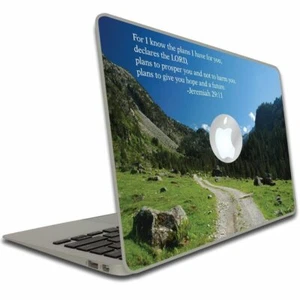 Jeremiah 29:11 Bible Verse Macbook Air or Macbook Pro Skin - FREE SHIPPING - Picture 1 of 1