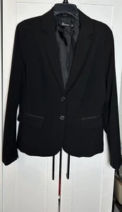 Chaqueta Blazer 7th Avenue Design Studio New York & Co Mujer Talla 12 Forrada en Negro - Imagen 1 de 11