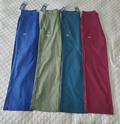 Pantalón Médico Cherokee Hombres Ropa de Trabajo Core Stretch Fly Front WW200, Lote de 4, XS Foto 1 de 4