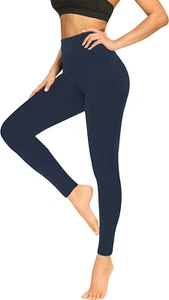 Soft Leggings for Women - High Waisted Tummy Control No See through Workout Yoga - Picture 1 of 12