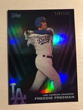 2022 Topps X Steve Aoki Baseball Party Rainbow Foil /150 Freddie Freeman W1-11