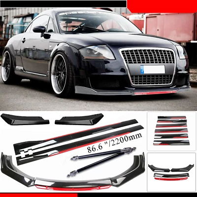 For Audi TT RS 8N A3 8P A4 Front Bumper Lip Spoiler Splitter /Side /Skirt Body - Image 1 of 4