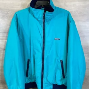 VTG Eddie Bauer Jacket Men Size XL Tall Blue Full Zip Gorpcore 90s Outdoor - Picture 1 of 15