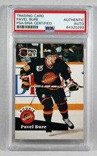 1991 PRO SET #564 PAVEL BURE SIGNED ROOKIE CARD PSA AUTO AUTH NHL HOF RC RARE