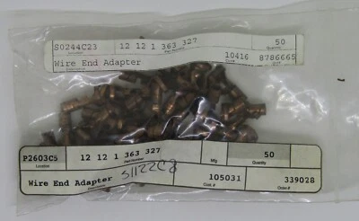 NEW GENUINE BMW OEM WIRE END ADAPTER PART NO. 12 12 1 363 327 SOLD INDIVIDUALLY - Image 1 of 2