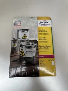 80 AVERY Zweckform wetterfeste Folienetiketten L4774-20 weiß 99,1 x 139,0 mm - Bild 1 von 2
