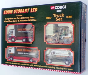 Corgi TY99108 - Eddie Stobart Truck Set - Van Lorry Fork Lift Mercedes - Picture 1 of 7