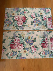 VTG Croscill Peach Floral KING Size Pillow Case Floral Rose Cottage Core Chic