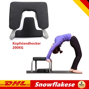 Yoga Kopfstandhocker Kopfstand Yogastuhl Fitness Bench Zuhause Stuhl 200KG Laden - Bild 1 von 1