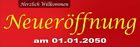 Banner Neuerffnung + Wunschdatum -  personalisierbar Datum Planen Erffnung PVC