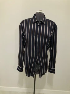 DUNHILL LONDON LANGARM HEMD GESTREIFT GR. XXL NEU MADE IN PORTUGAL - Bild 1 von 16