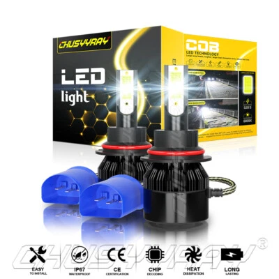 LED Headlight Kit 9007 HB5 6000K White Hi/Lo Bulb for FORD Taurus 1990-2007 - Image 1 of 4