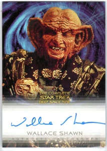 COMPLETE STAR TREK DEEP SPACE NINE A9 WALLACE SHAWN AS GRAND NAGUS ZEK AUTOGRAPH - Picture 1 of 2