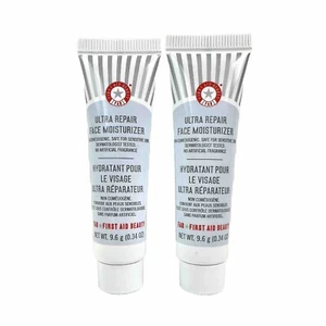FIRST AID BEAUTY Ultra Repair Face Moisturizer LOT of 2 FAB 0.34 oz Each NEW - Picture 1 of 2