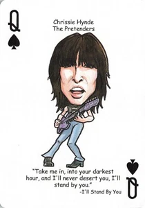 Chrissie Hynde Pretenders Intercambio Único Tarjeta Música Arte - Casi Nuevo - Imagen 1 de 2