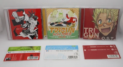 TRIGUN 3CDs Original Soundtrack 1, 2 & Badlands Rumble O.S.T. Tsuneo Imahori - Image 1 of 4