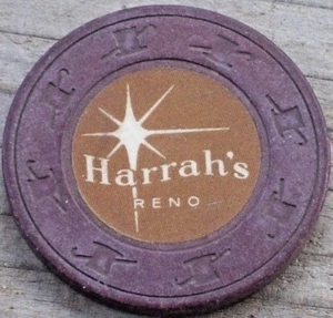 7a FICHA DE RULETA DE EDICIÓN (B) DE HARRAH'S CASINO RENO NV - Imagen 1 de 2