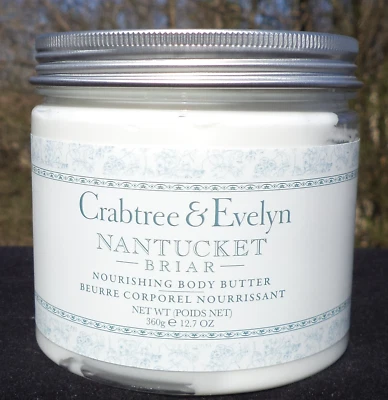 Crabtree & Evelyn NANTUCKET BRIAR Nourishing BODY BUTTER 12.7 oz NEW - Image 1 of 3