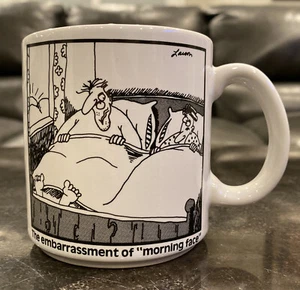 VTG THE FAR SIDE GARY LARSON MUG CUP (MORNING FACE) FREE PRIORITY SHIP  - Picture 1 of 7