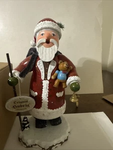 Deutscher Hubrig Volkskunst Weihnachtsmann 20 cm 7,87" Räuchermann mit Box - Bild 1 von 13
