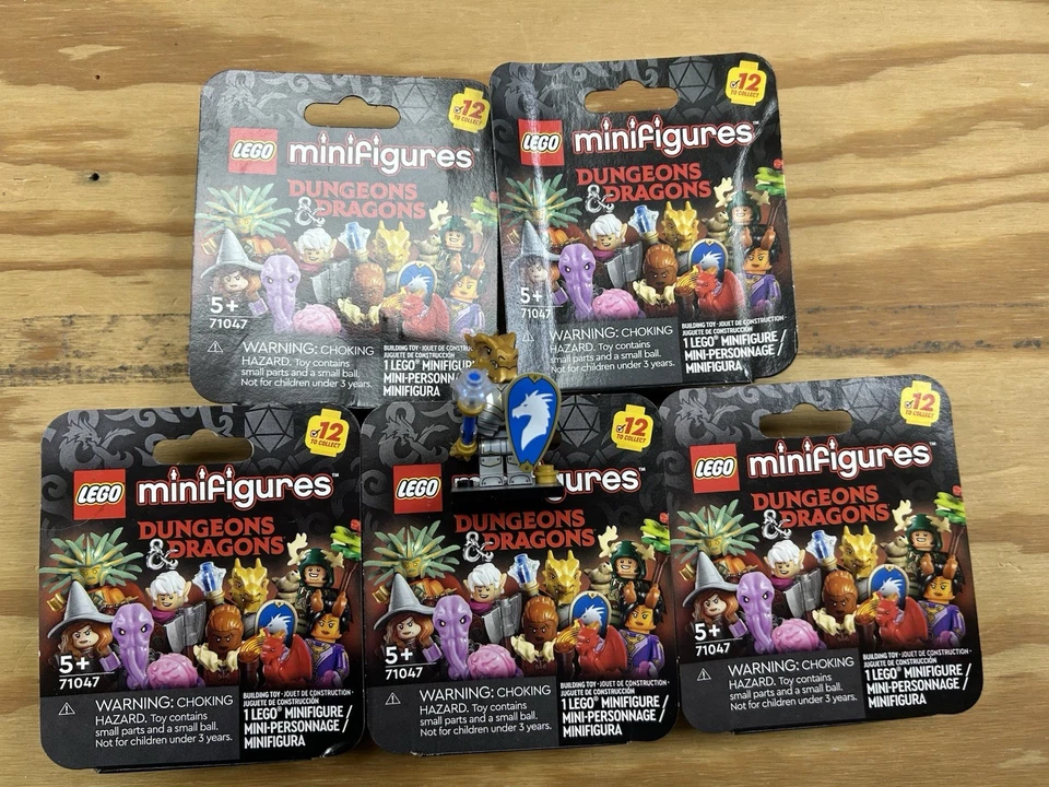 LEGO Minifigures D&D Dragonborn Paladin Set of 5, NIP/Verified/Sealed - Image 1 of 1