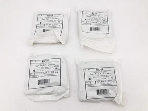Lot of 4 New Steel City RSL-18 Square Surface Covers Toggle + GFI 4-11/16" - Picture 1 of 5