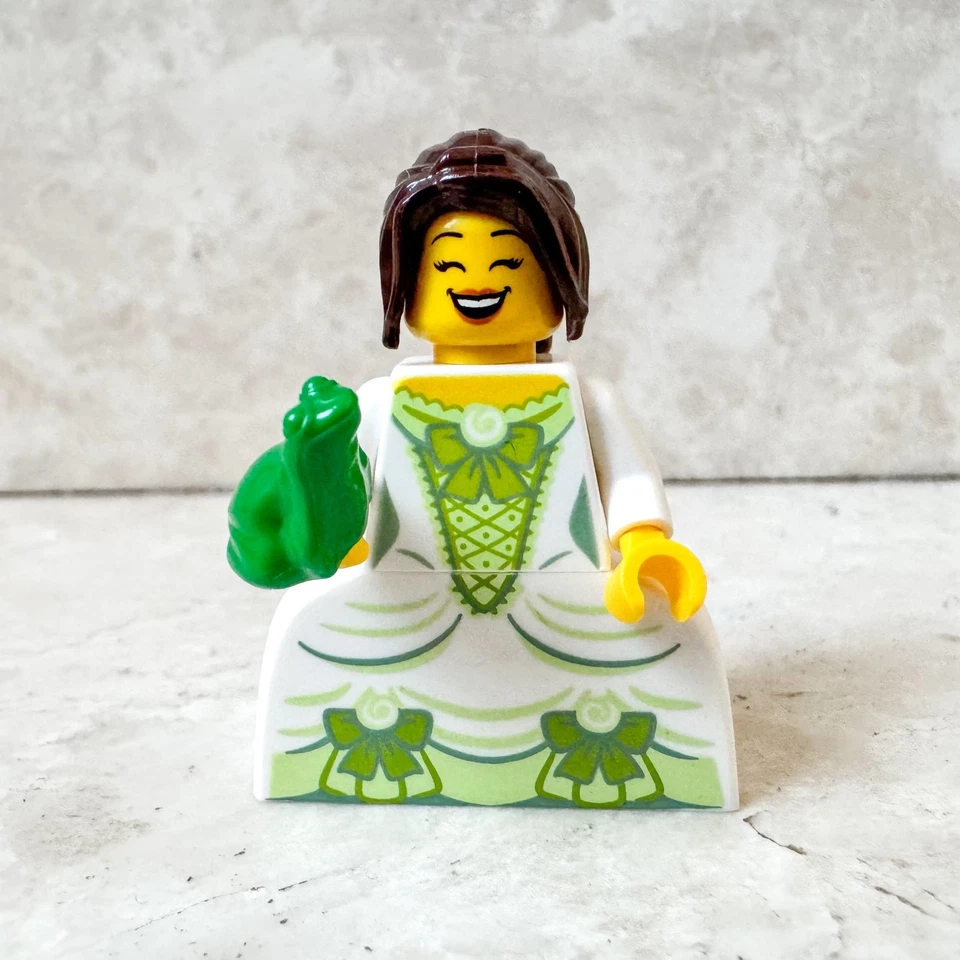 LEGO Castle Fantasy Dama Principessa Abito Elegante Ranocchio Minifigure - Immagine 1 di 1