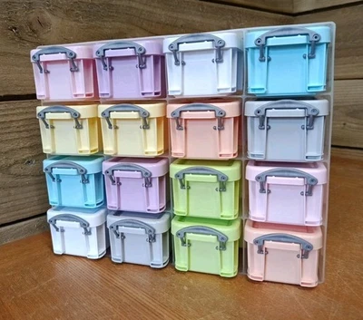 Really Useful 0.14 Litre Organiser Case With 16 x 0.14 Litre Pastel Colour Boxes - Image 1 of 4