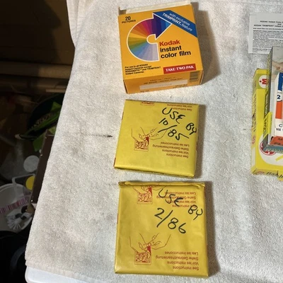 Lot of 2 Kodak Instant Print Color Film PR144-10 Exp 10/85 Sealed - Image 1 of 4