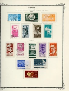 BRAZIL Selections on Scott Specialty Album Page Lot #49 - SEE SCAN - $$$ - Picture 1 of 1