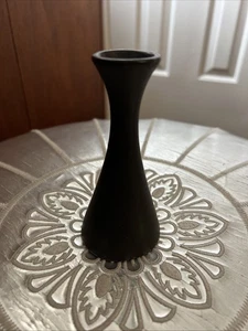 PETIT VASE EN FAÏENCE NOIRE DESIGN ANDERSEN - Photo 1/6