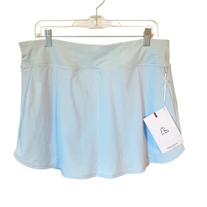 Rhoback NWT Steffi Active Skort Sz XL Tennis Skirt Golf The Aquamarine Pale Blue - Picture 1 of 12