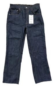 Pantalones de mezclilla recortados Zara rectos azules cintura alta talla 8 nuevos con etiquetas - Imagen 1 de 5