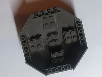 G-1 Lego Cabina 10 x 10 x 4 Antiguo Gris Oscuro Octagonal 2618 Eje Agujero 7181 Foto 1 de 4