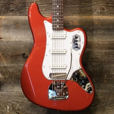 Fender Japan 2012 BASS VI Candy Apple Red Matching Head w/Soft case Safe Packing - Image 1 of 4