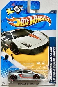 2012 Hot Wheels #126 All Stars LAMBORGHINI GALLARDO LP570-4 SUPERLEGGERA RARE - Bild 1 von 3