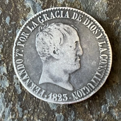 1823 20 REALES ESPAÑA EXTREMADAMENTE RARO MADRID COMO NUEVO M SR *FERDINAND VII - EN MUY BUEN ESTADO + Foto 1 de 4