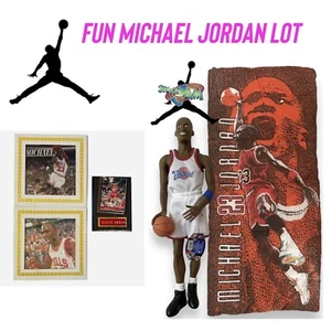 Vintage 90’s MICHAEL JORDAN Sleeping Bag Bulls Card Mirror Nike Dunk Figure Toy - Picture 1 of 23