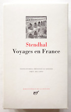 Voyages en France - Stendhal - Bibliothèque de La Pléiade 1992