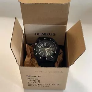BENRUS x BEAMS PLUS Limited Edition blackTYPE2 Military Watch:JP - Picture 1 of 10