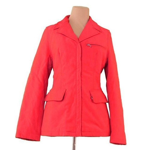 Giacca cappotto esterno Prada donna rosso e argento taglia M grado 7 autentico